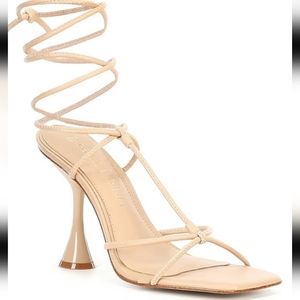 Bardi Leather Strappy Ankle Wrap Sandals